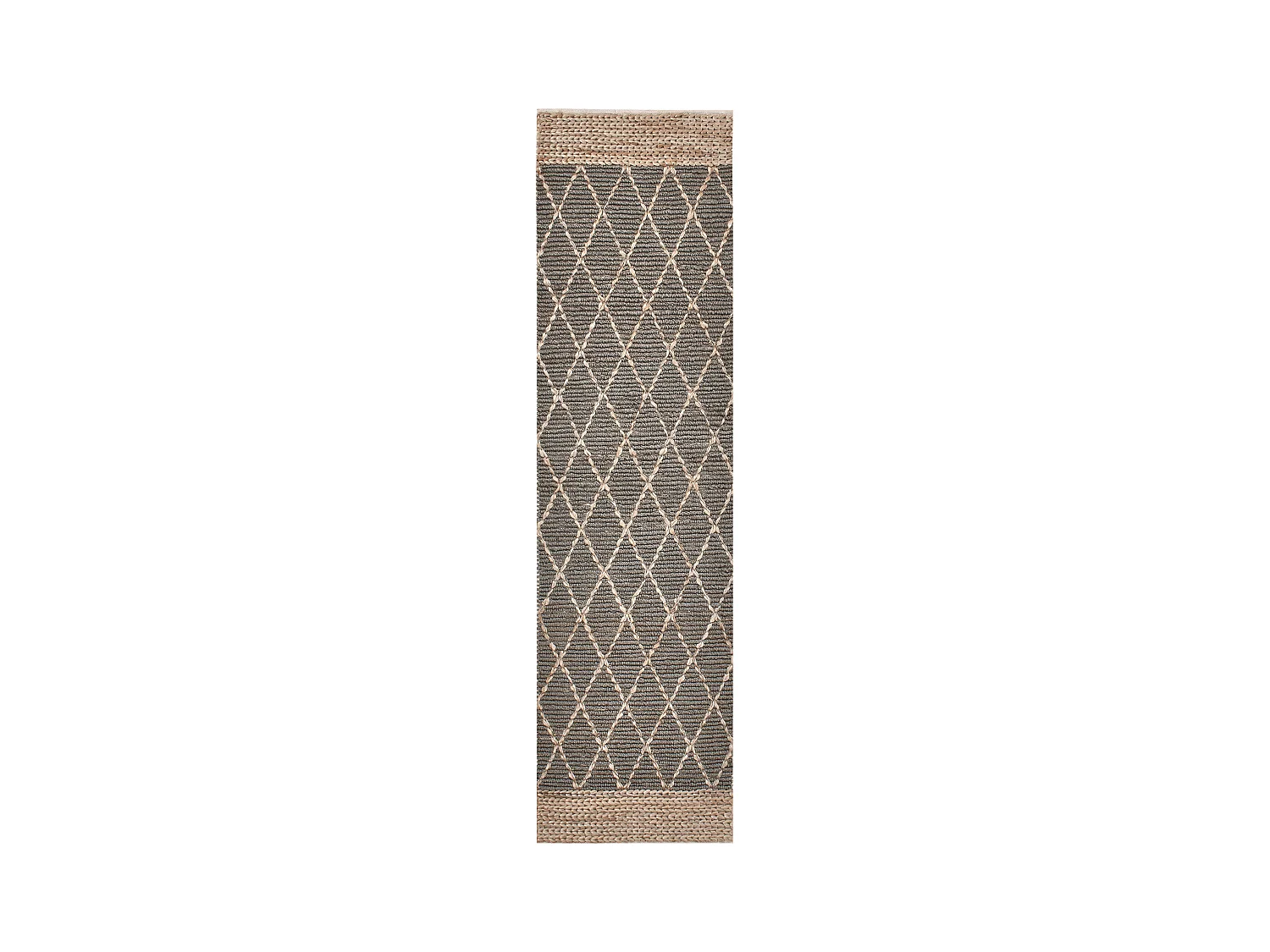 Tapis TELLIKAYA Gris 80 x 300 cm Jute