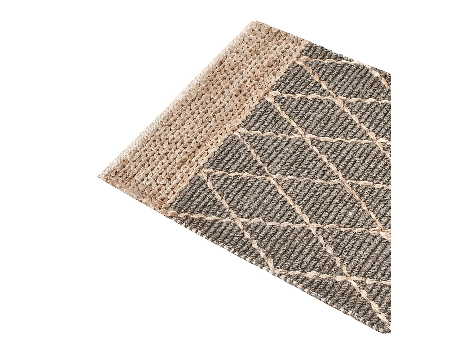 Tapis TELLIKAYA Gris 80 x 300 cm Jute