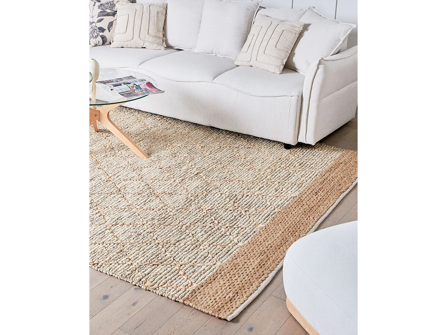 Teppich TELLIKAYA 200 x 300 cm Jute Beige