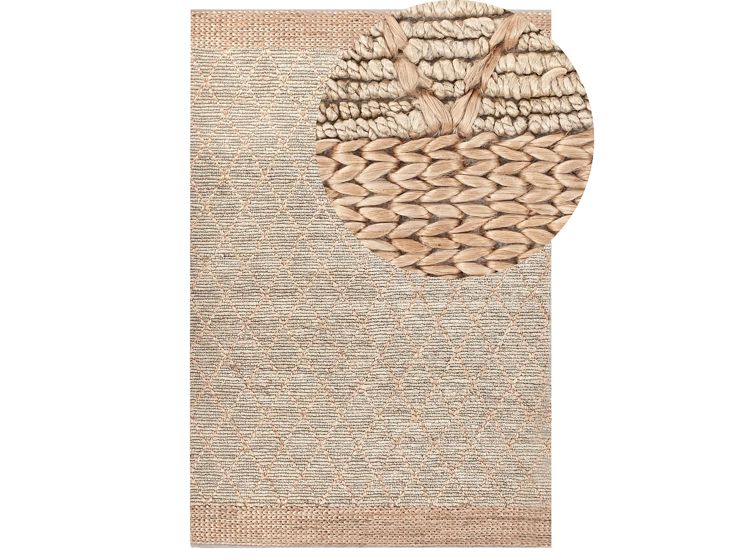 Rug TELLIKAYA Beige 200 x 300 cm Jute