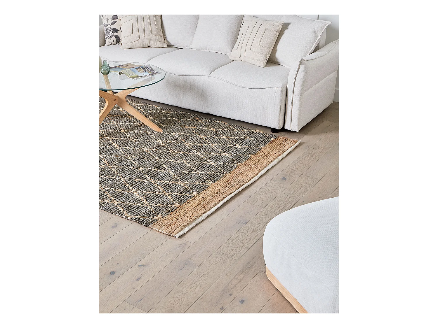 Tapis TELLIKAYA Gris 160 x 230 cm Jute