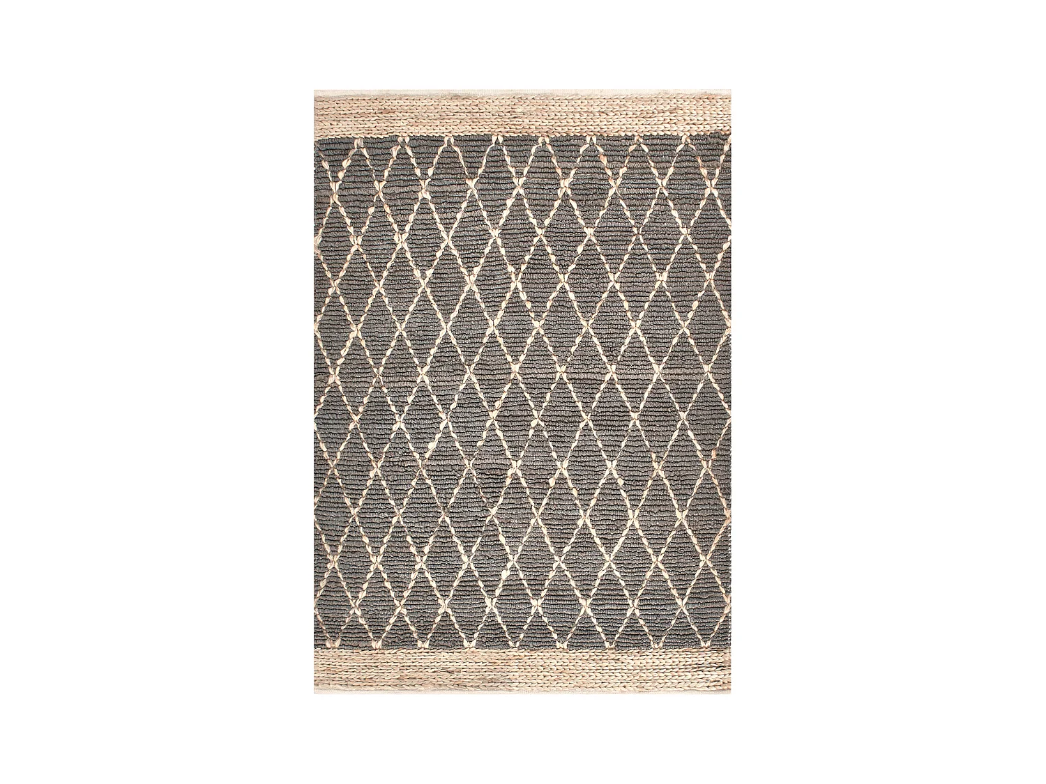 Tapis TELLIKAYA Gris 160 x 230 cm Jute