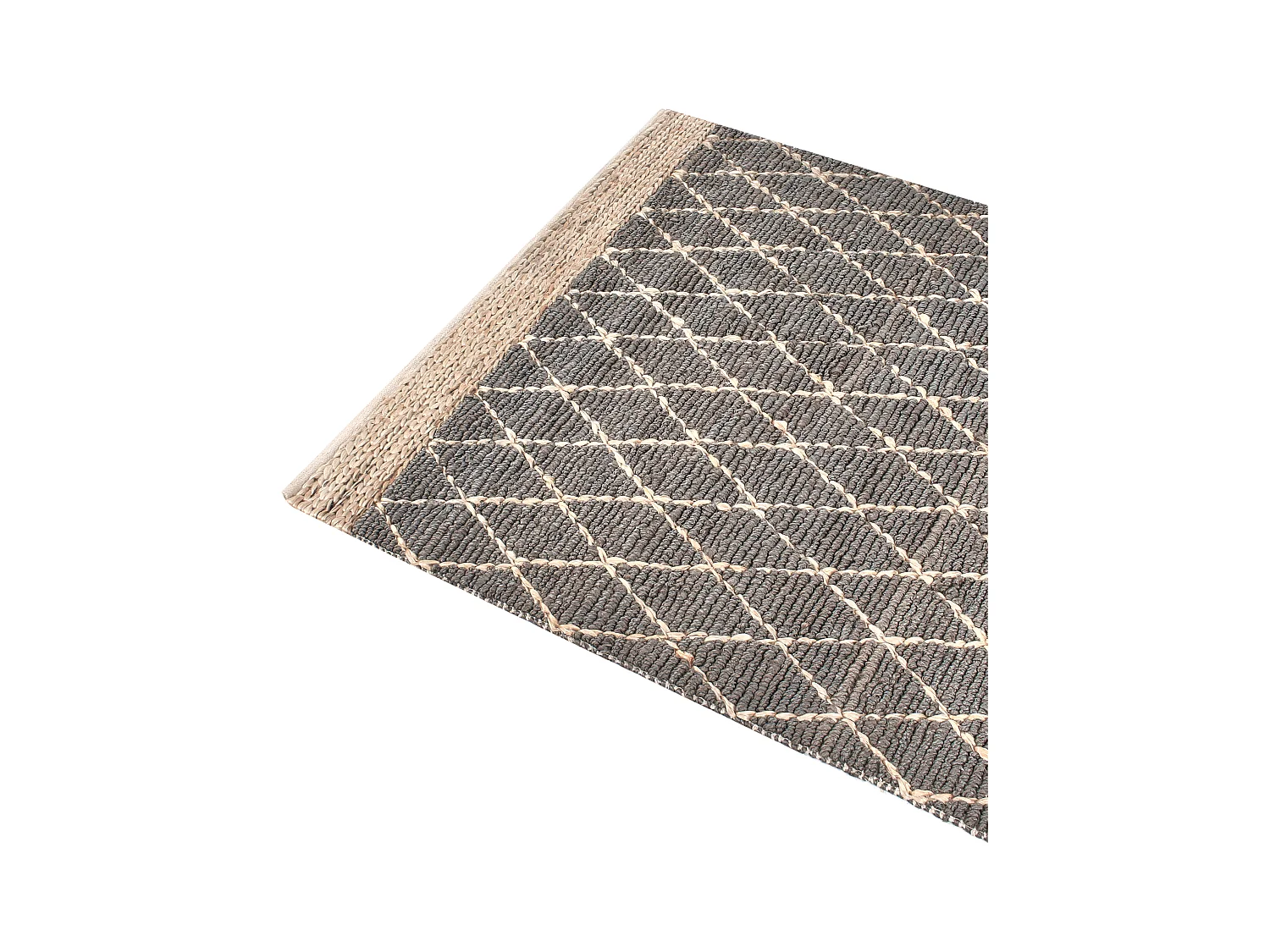 Tapis TELLIKAYA Gris 160 x 230 cm Jute