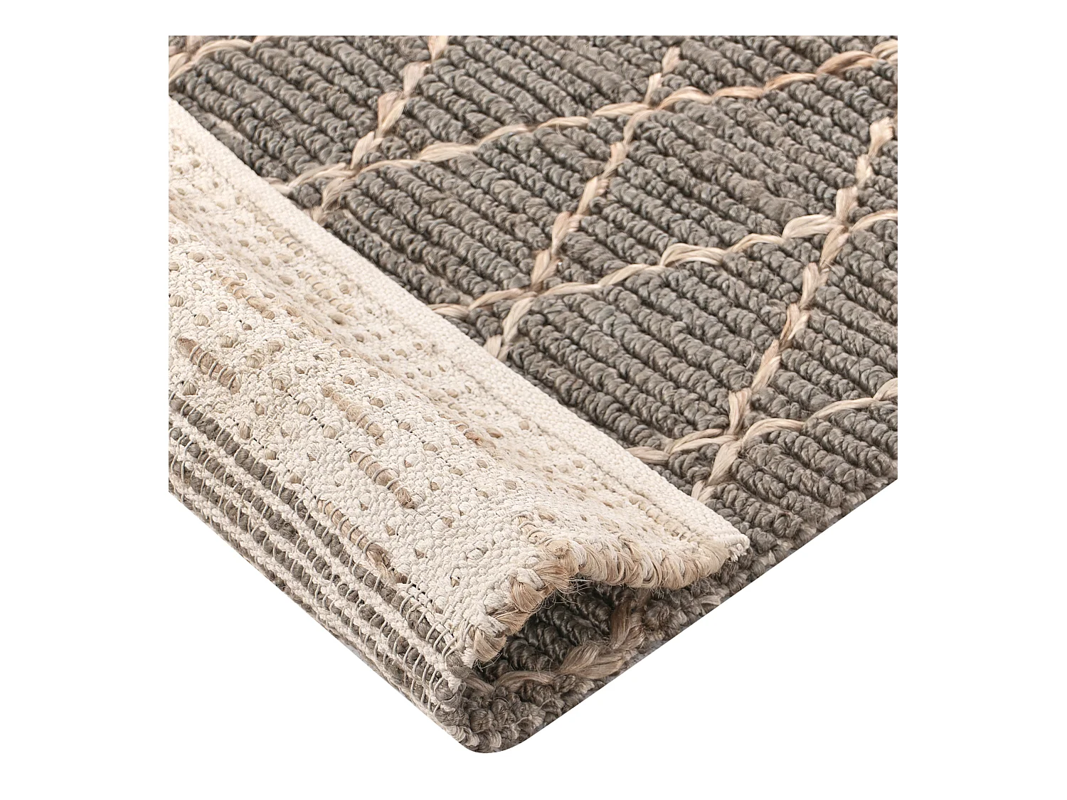 Tapis TELLIKAYA Gris 160 x 230 cm Jute