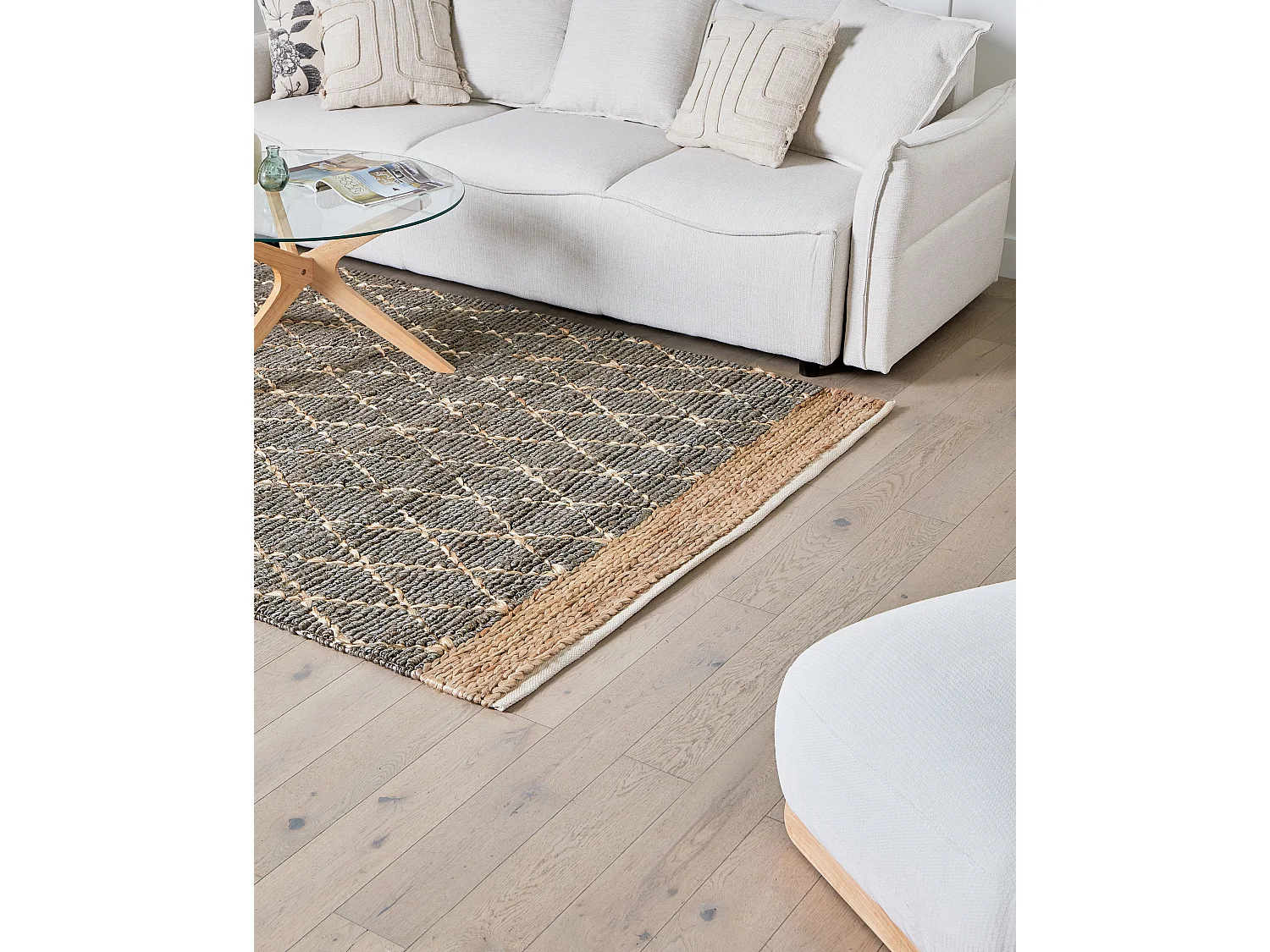 Tapis TELLIKAYA Gris 160 x 230 cm Jute