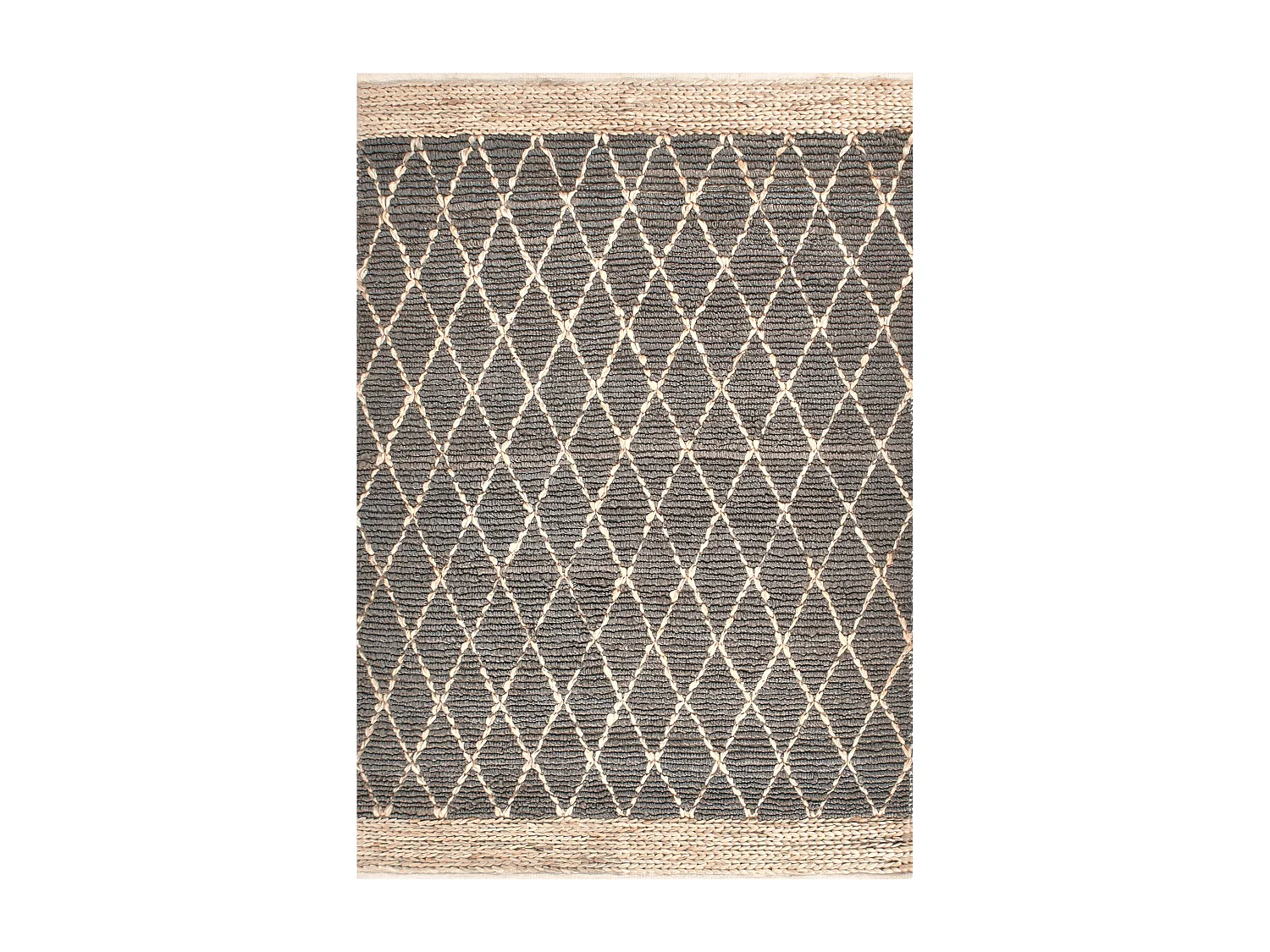Tapis TELLIKAYA Gris 160 x 230 cm Jute