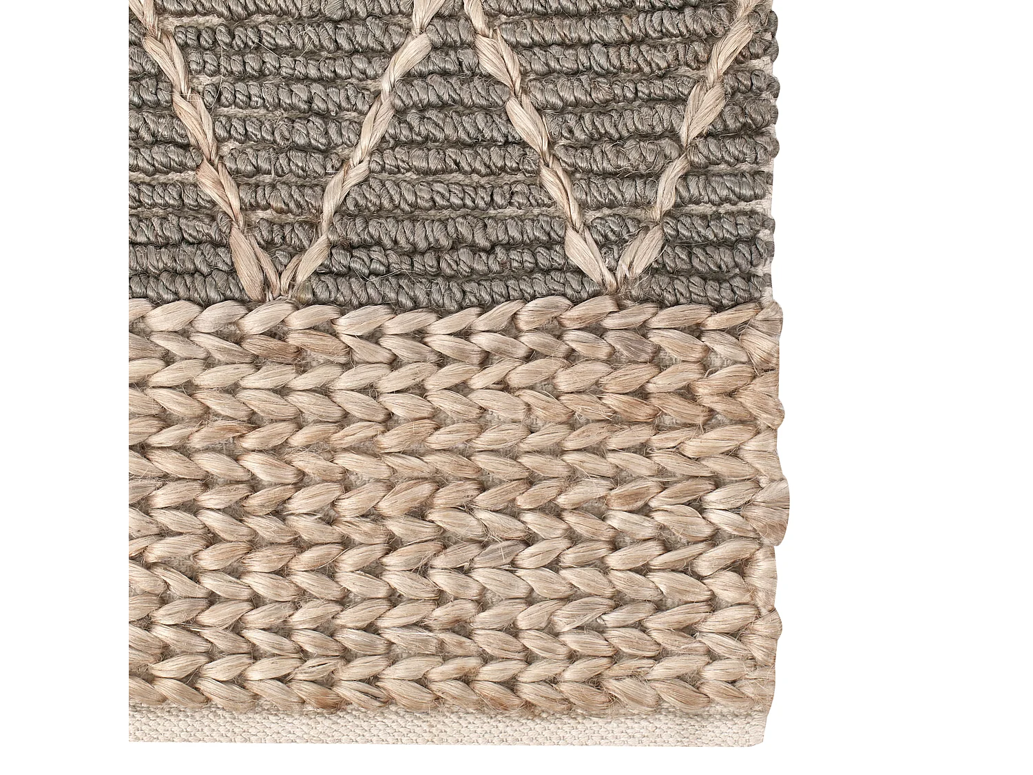 Dywan z juty 160 x 230 cm szary TELLIKAYA