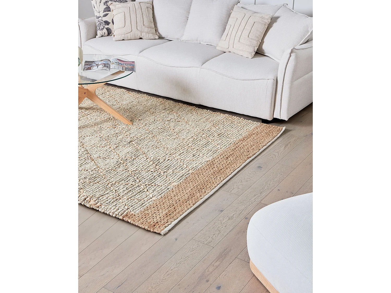 Tapis TELLIKAYA Beige 160 x 230 cm Jute