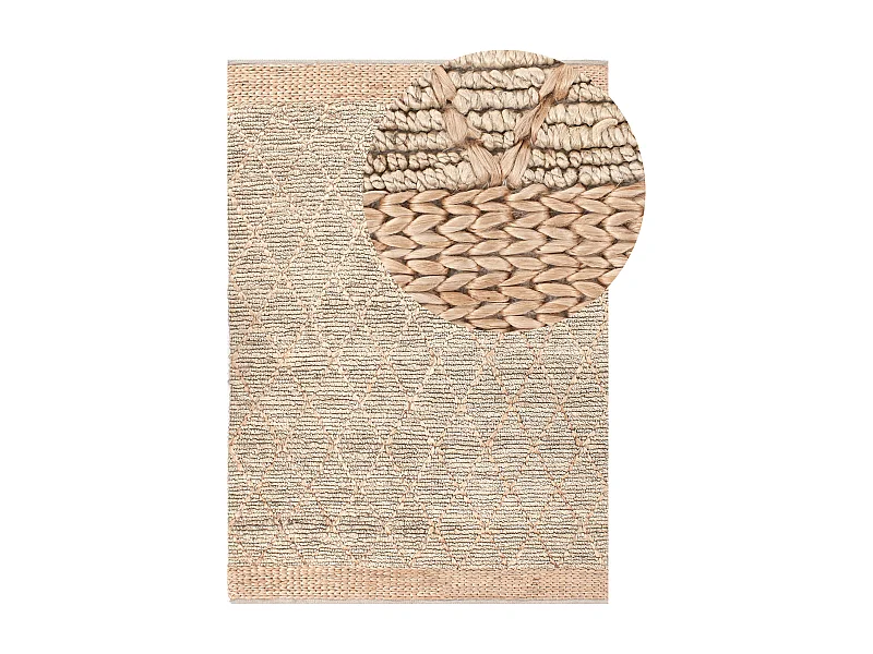 Vloerkleed TELLIKAYA 160 x 230 cm Jute Beige