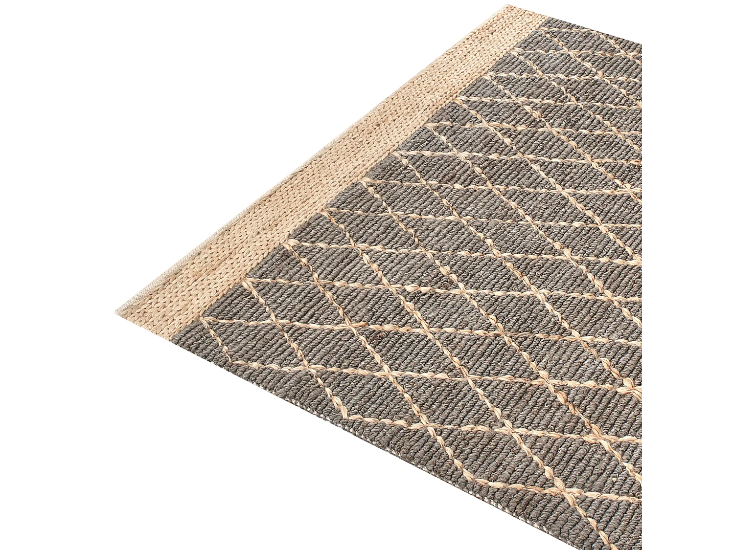 Tapis TELLIKAYA Gris 200 x 300 cm Jute