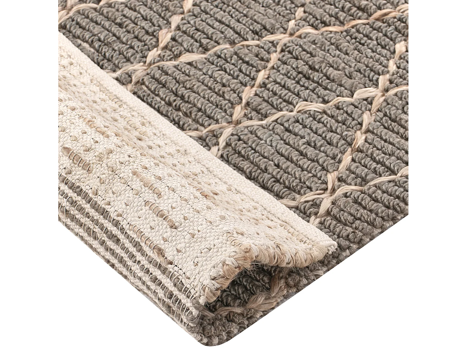 Tapis TELLIKAYA Gris 200 x 300 cm Jute