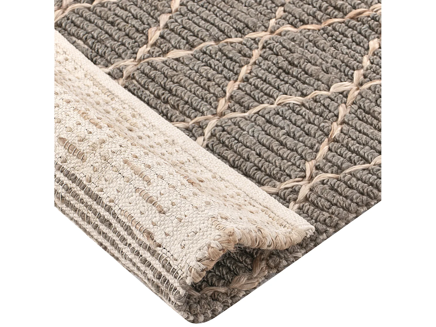 Teppich TELLIKAYA 200 x 300 cm Jute Grau