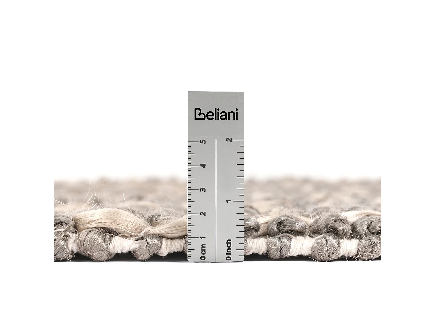 Teppich TELLIKAYA 200 x 300 cm Jute Grau