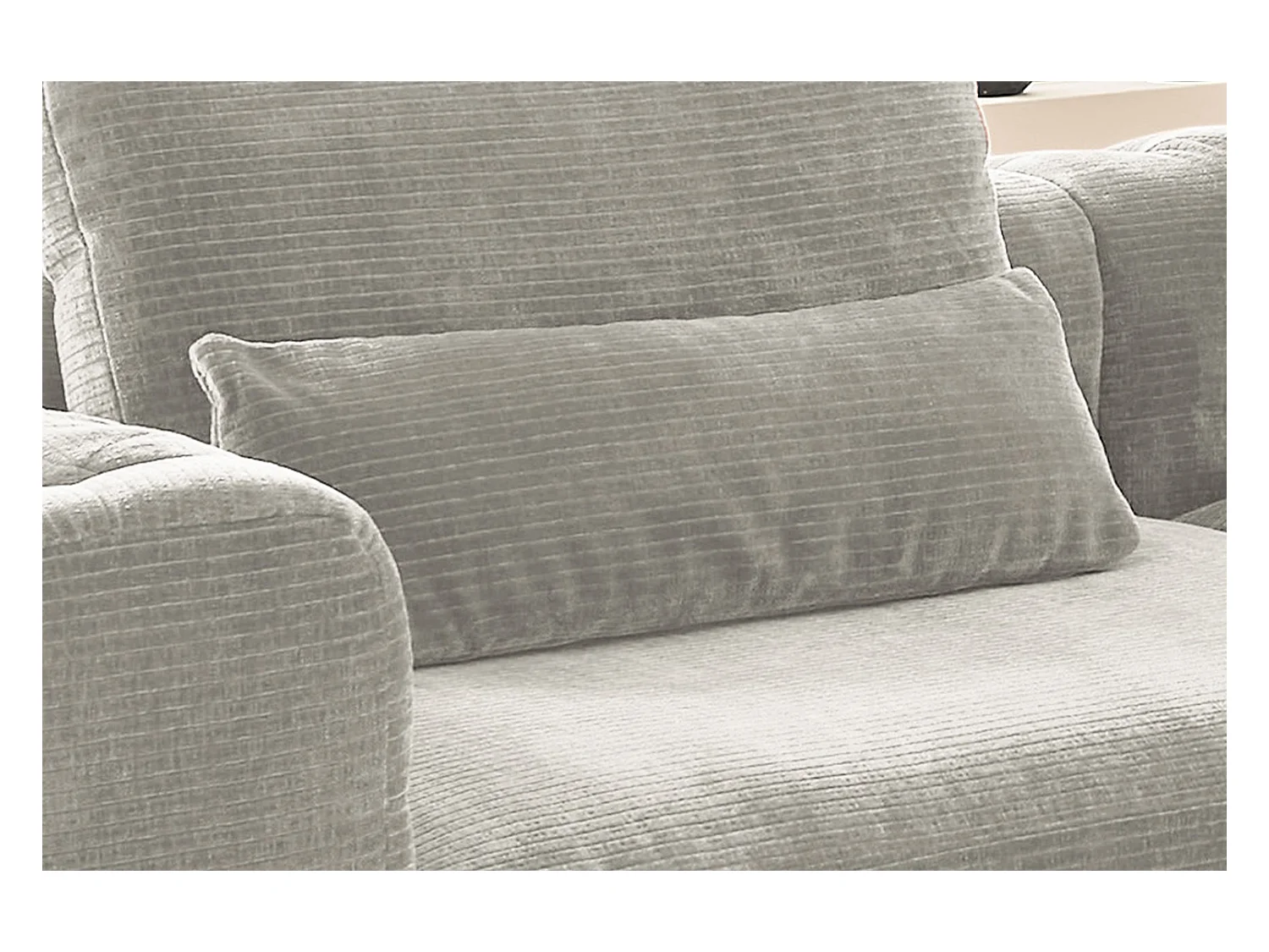 Coussin rénal - argent Velours côtelé - SEPHI