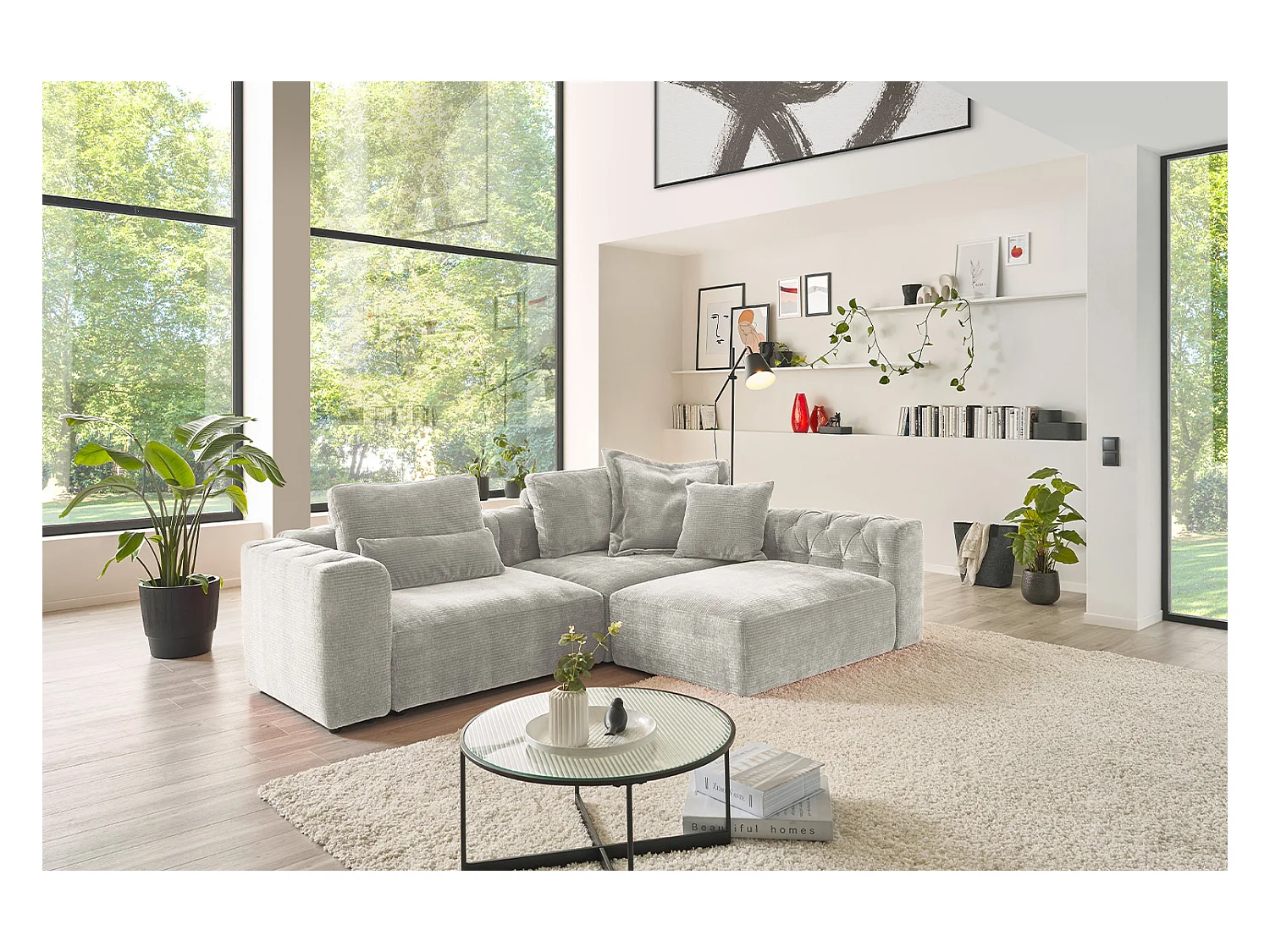 Coussin rénal - argent Velours côtelé - SEPHI