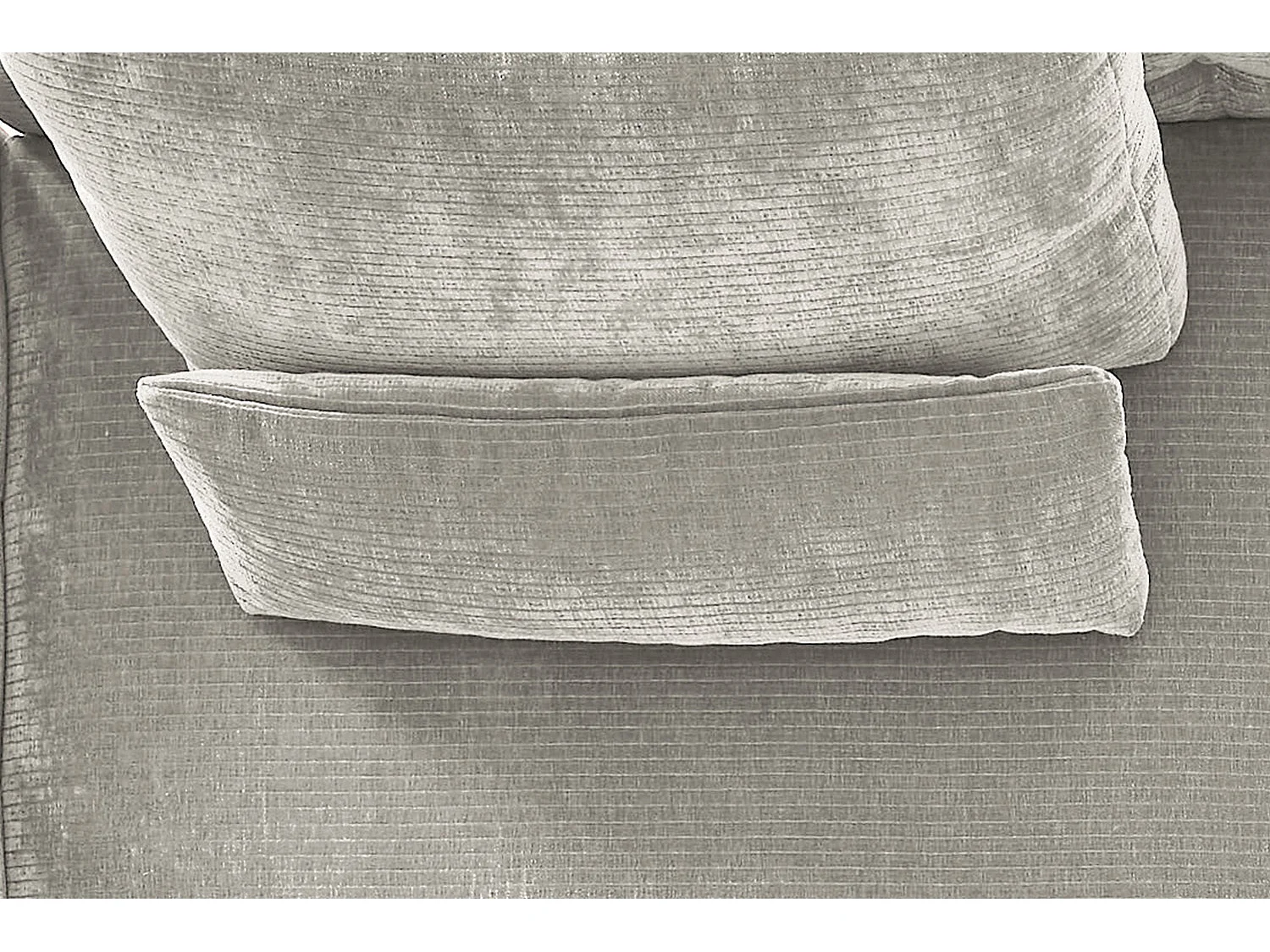 Coussin rénal - argent Velours côtelé - SEPHI