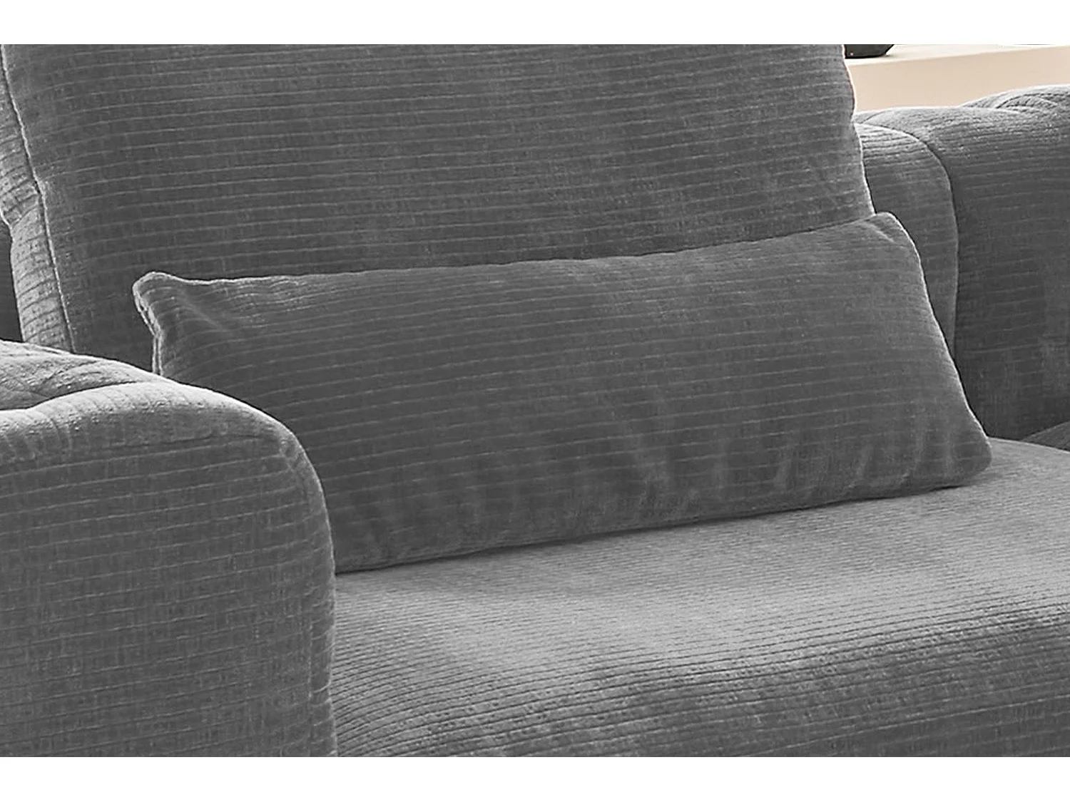 Coussin rénal - Gris Velours côtelé - SEPHI