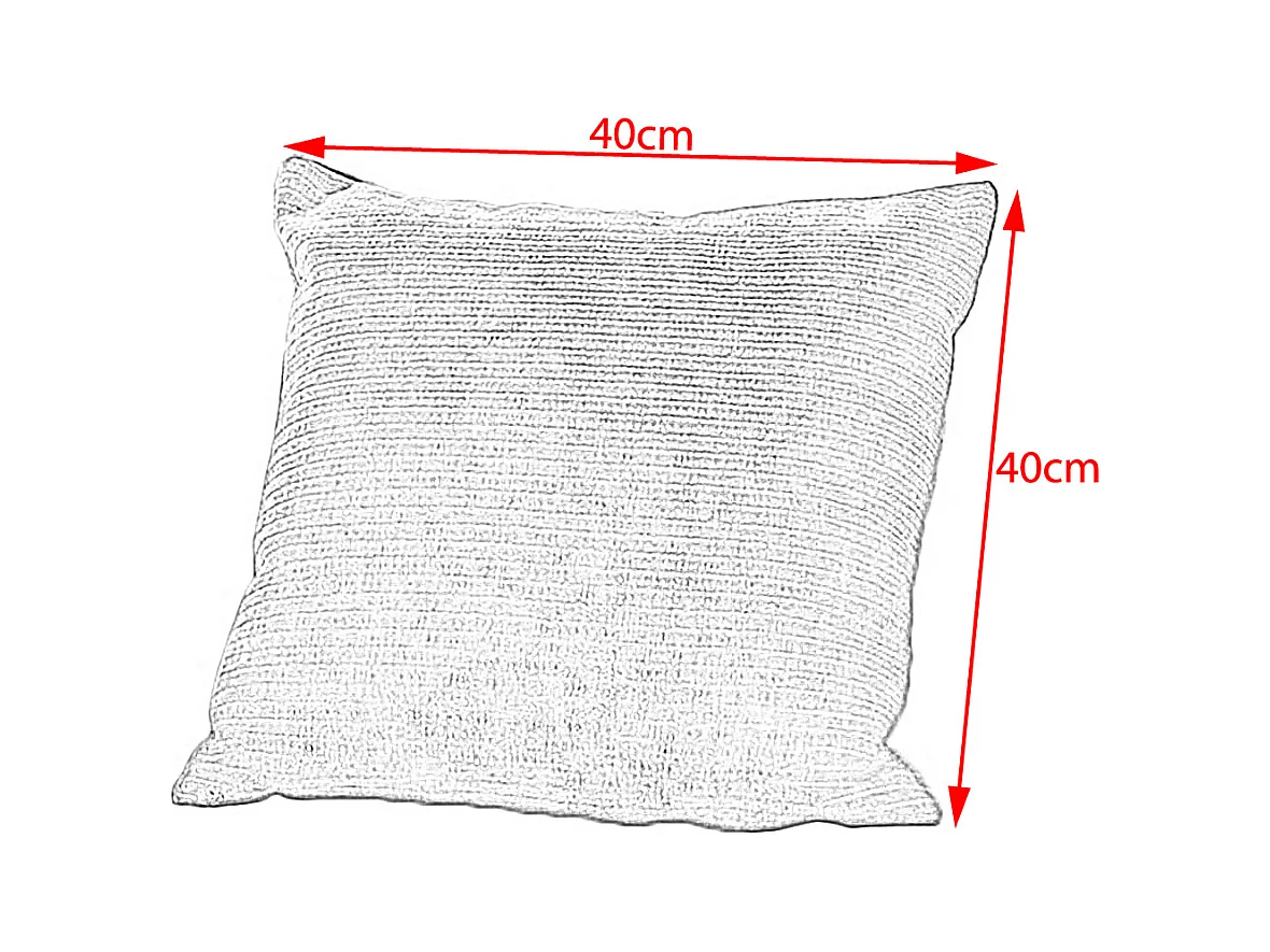 Coussin pointu - anthracite Velours côtelé - SEPHI