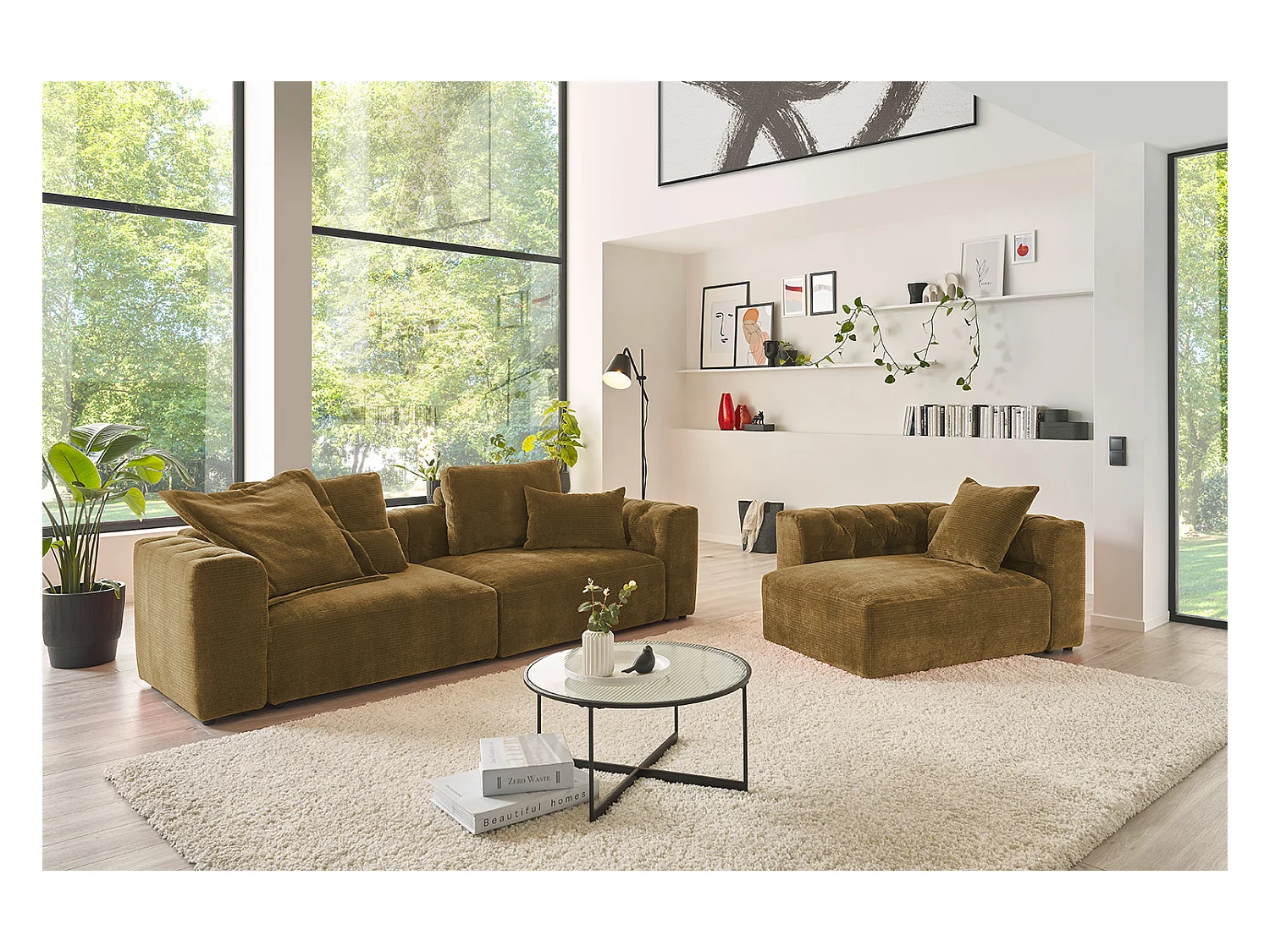 Flatterkissen - Braun Cord - SEPHI