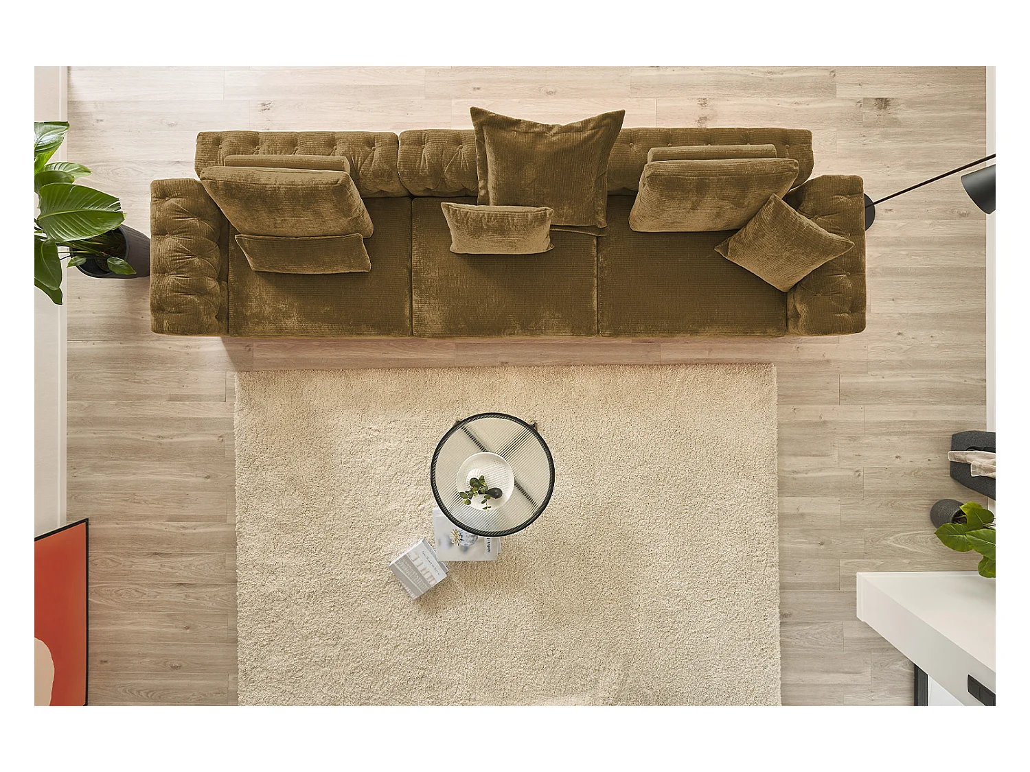 Flatterkissen - Braun Cord - SEPHI