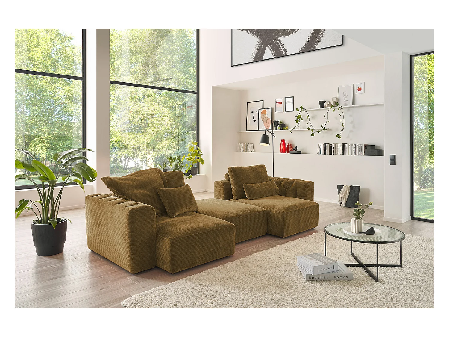 Coussin rénal - marron Velours côtelé - SEPHI