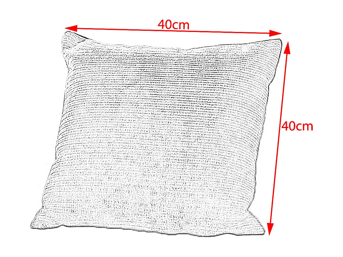 Coussin pointu - Rouge Velours côtelé - SEPHI