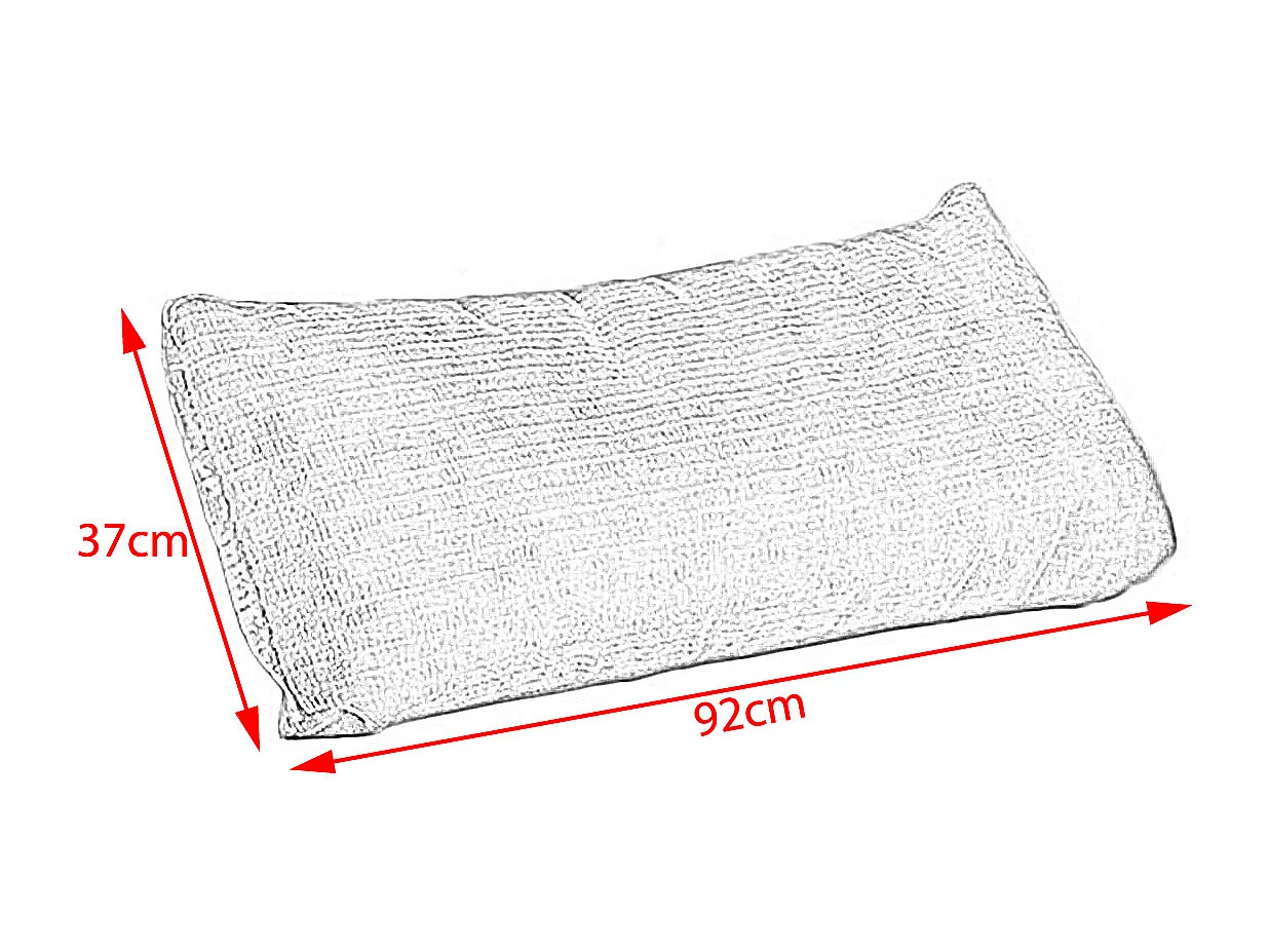 Coussin rénal - Rouge Velours côtelé - SEPHI