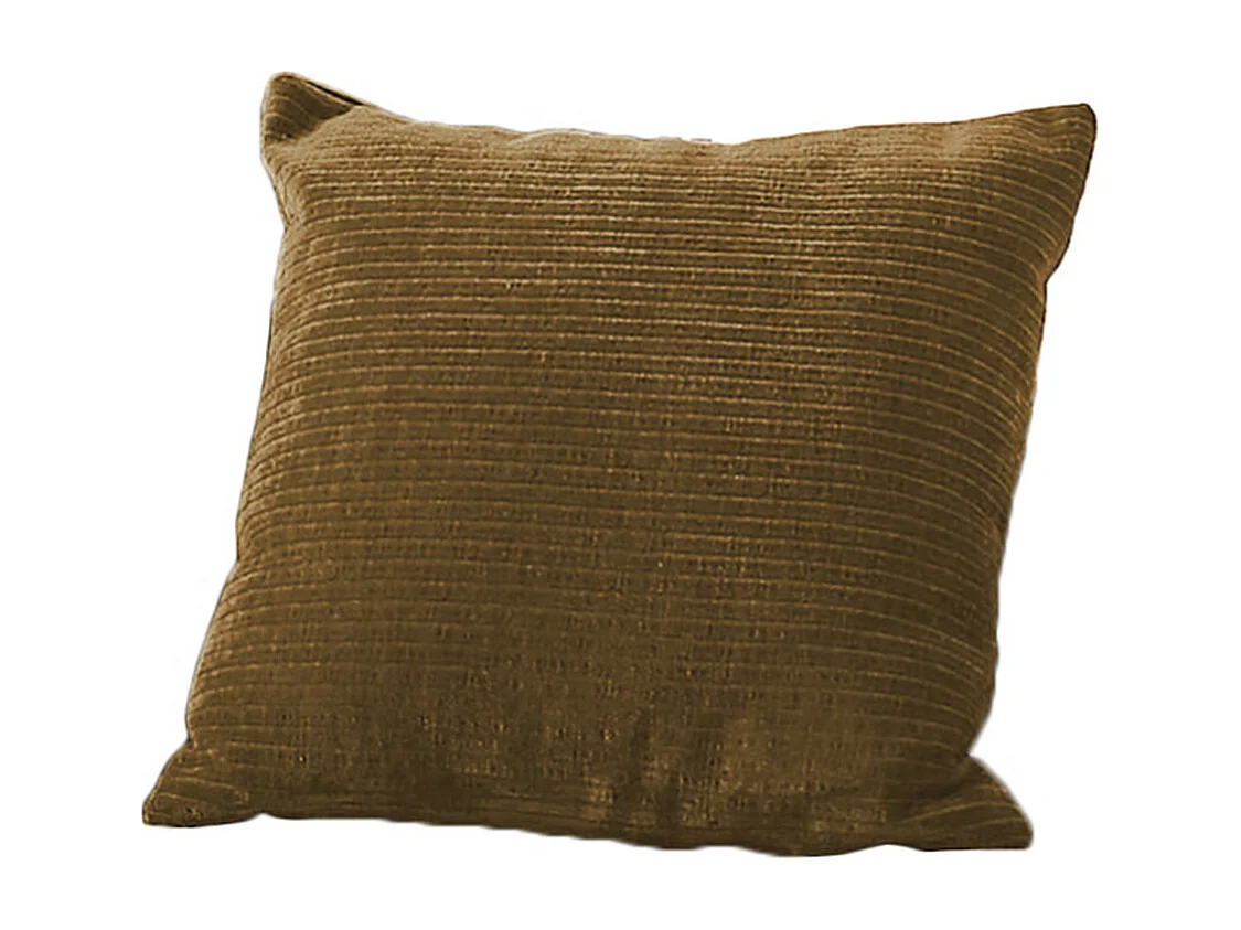 Coussin pointu - marron Velours côtelé - SEPHI