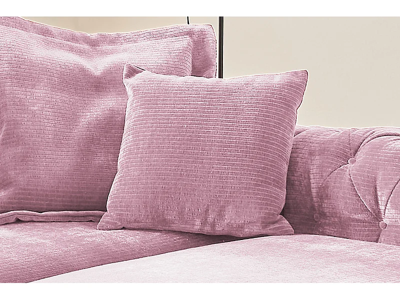 Coussin pointu - Rose Velours côtelé - SEPHI