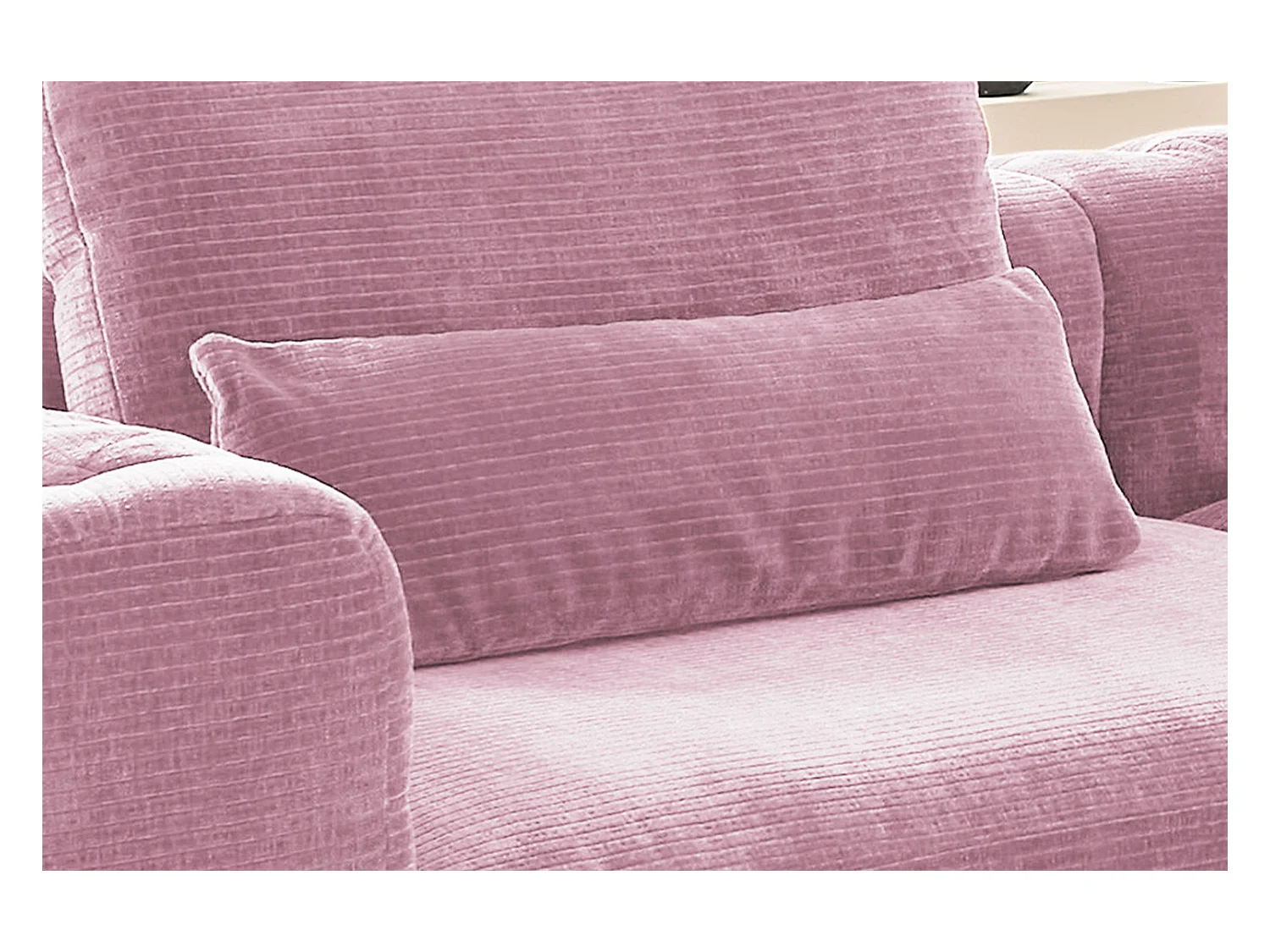 Coussin rénal - Rose Velours côtelé - SEPHI