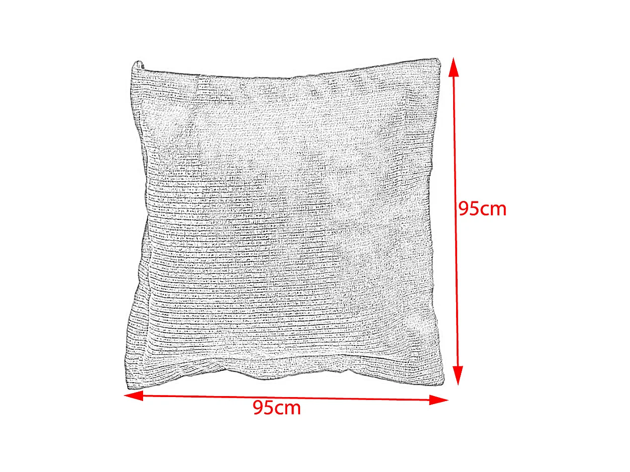 Coussin Flutter - anthracite Velours côtelé - SEPHI