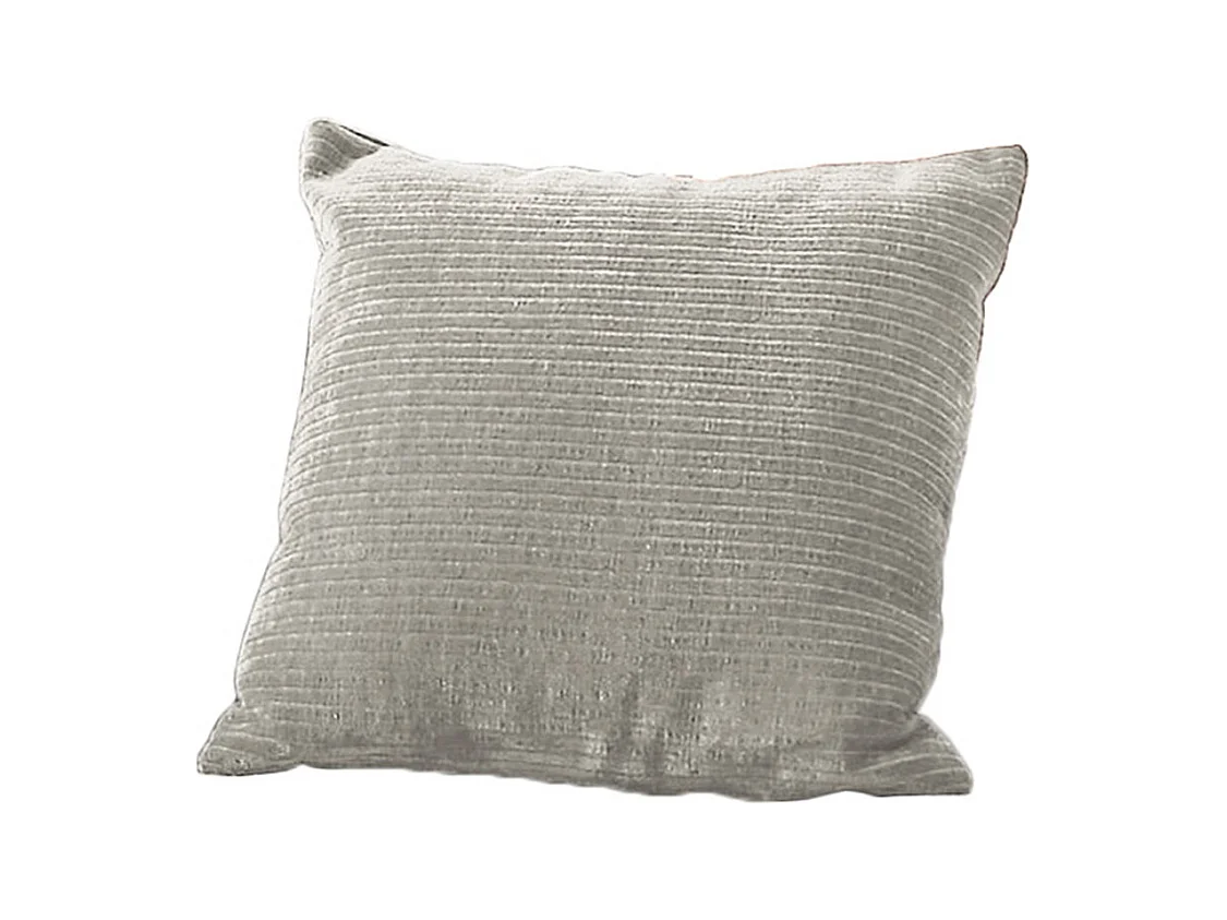 Coussin pointu - argent Velours côtelé - SEPHI