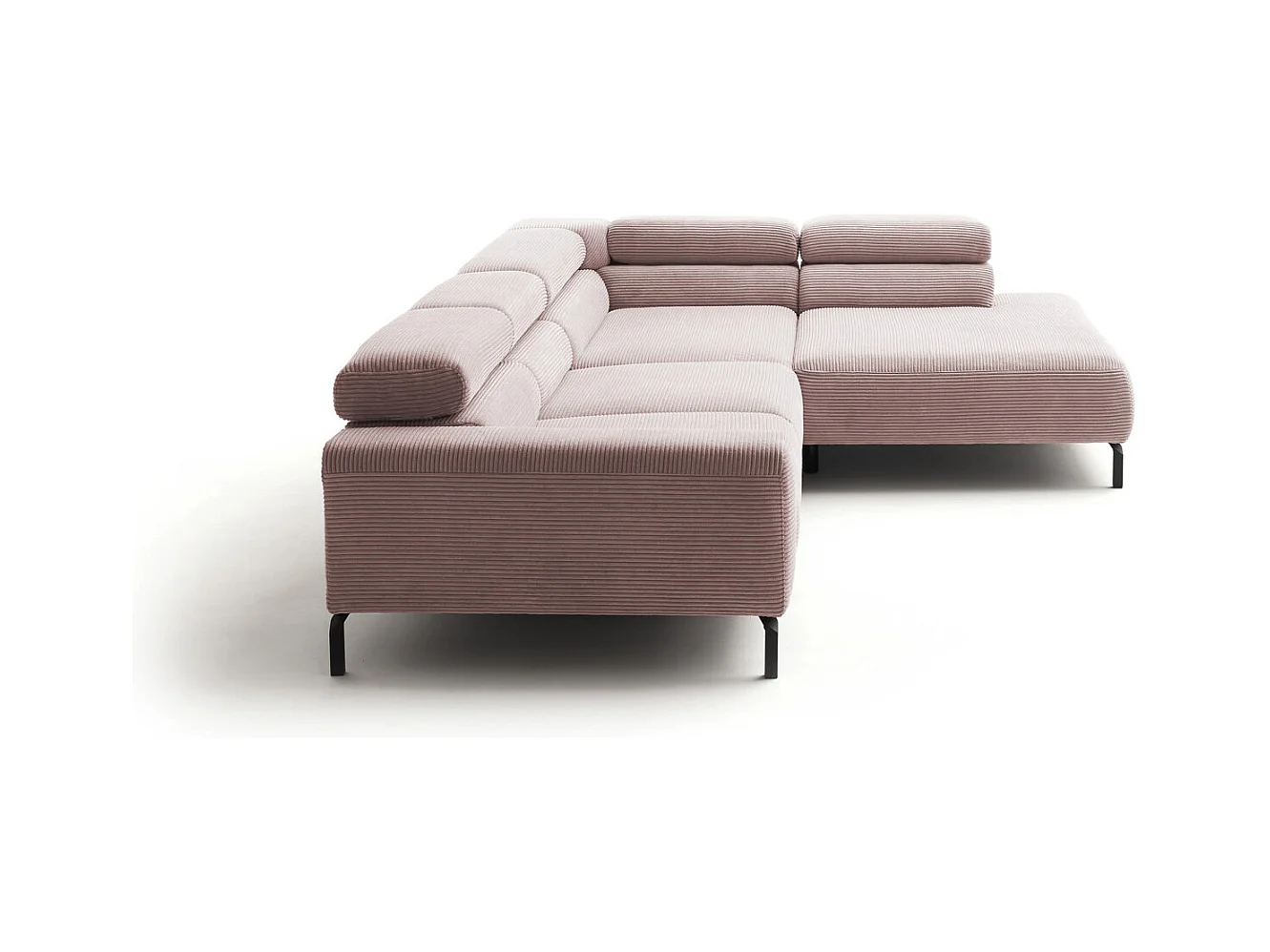 Hoekbank - Roze Koord - DELIA