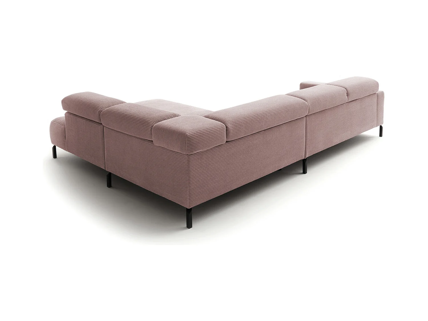 Hoekbank - Roze Koord - DELIA