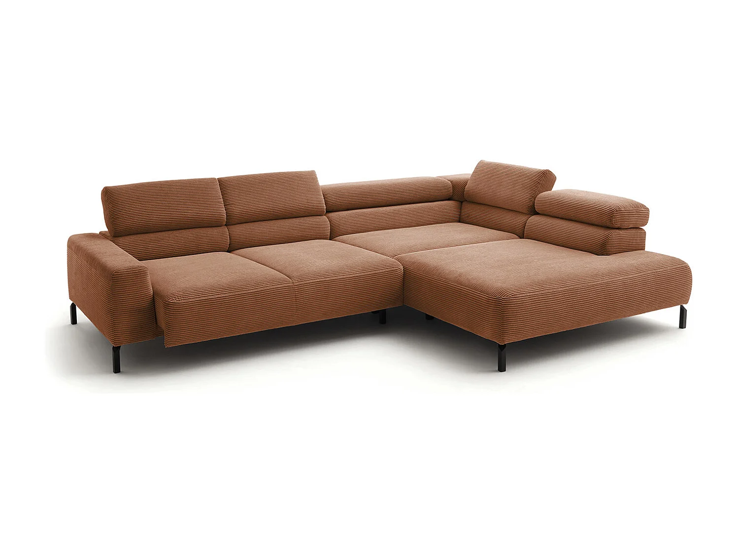 Hoekbank - Bruin Koord - DELIA