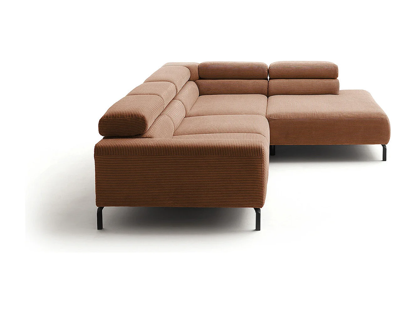 Hoekbank - Bruin Koord - DELIA