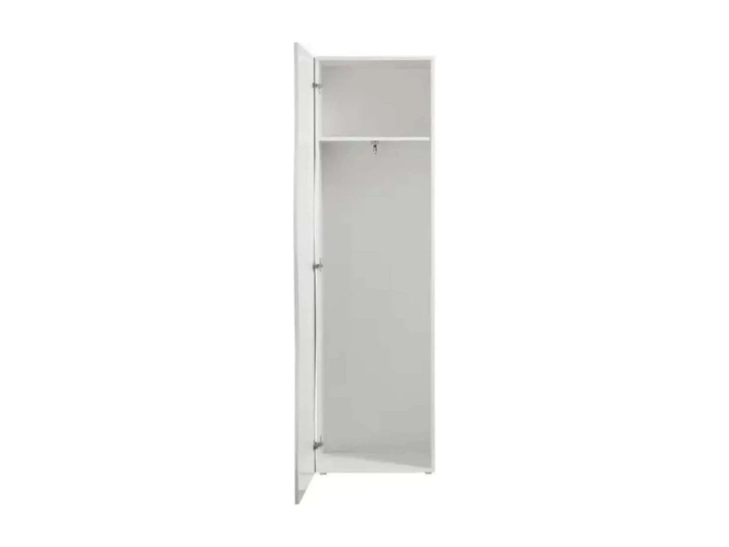 Armoire design avec étagères en blanc brillant Onda Wardrobe