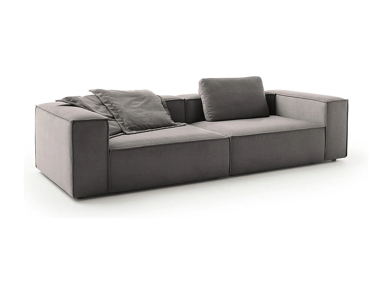 Divano - antracite Velluto a coste - CARMO