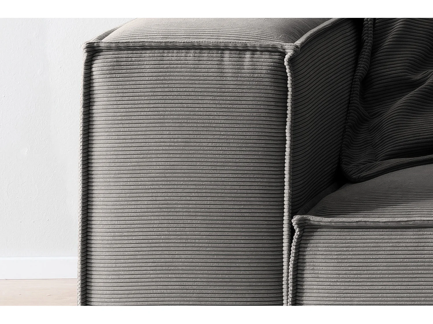 Divano - antracite Velluto a coste - CARMO