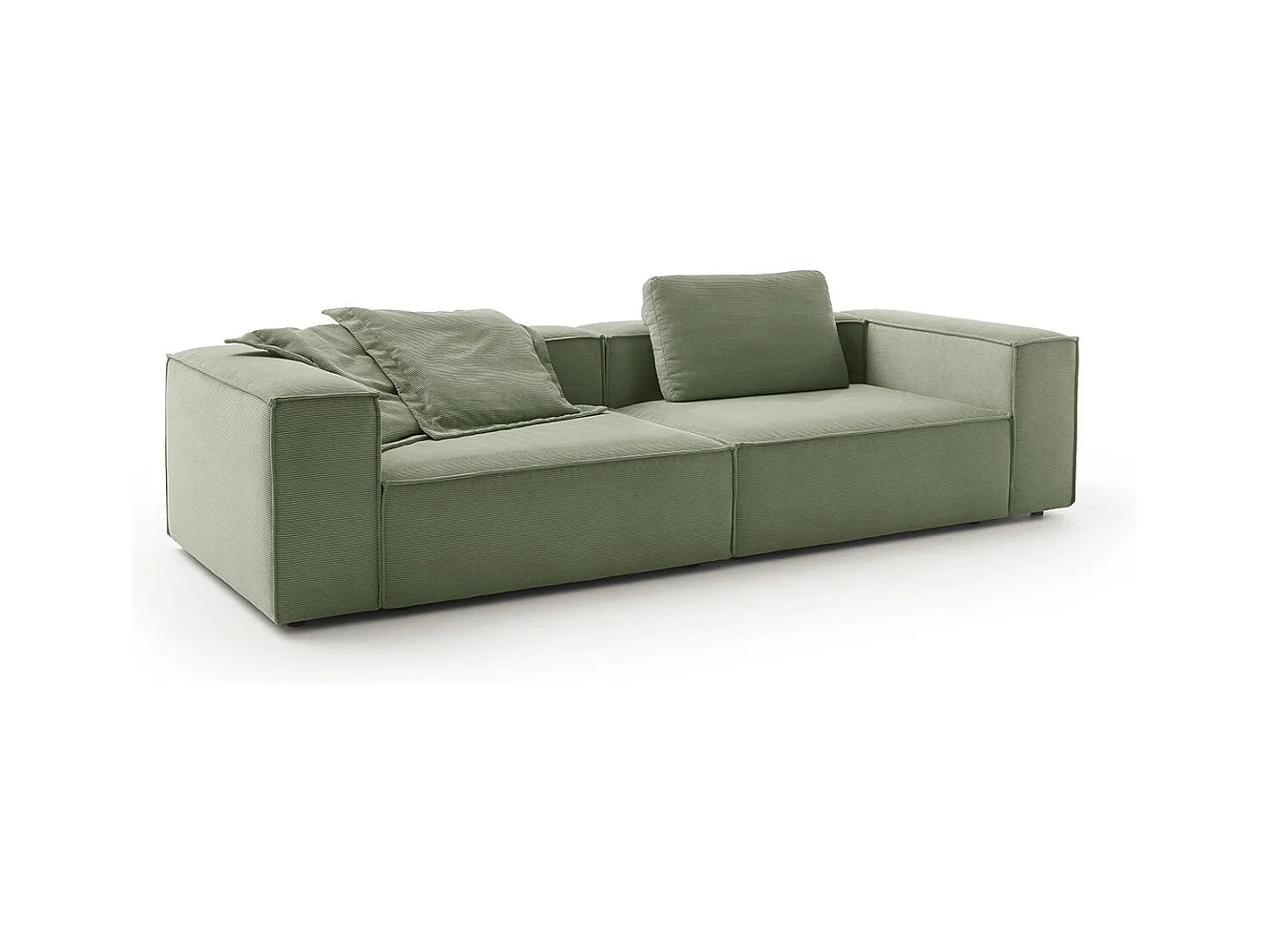 Canapé - Vert Velours côtelé - CARMO