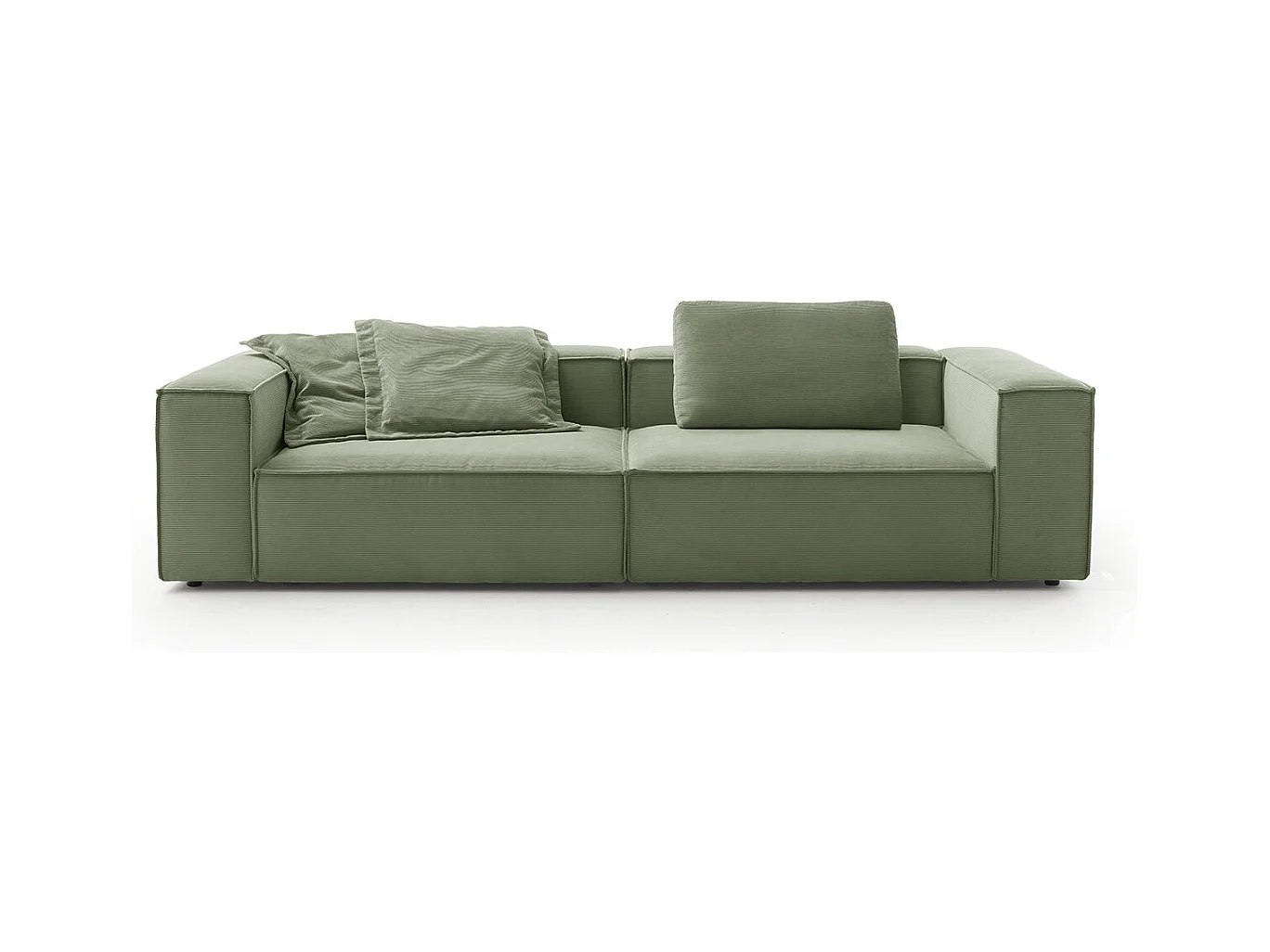 Canapé - Vert Velours côtelé - CARMO