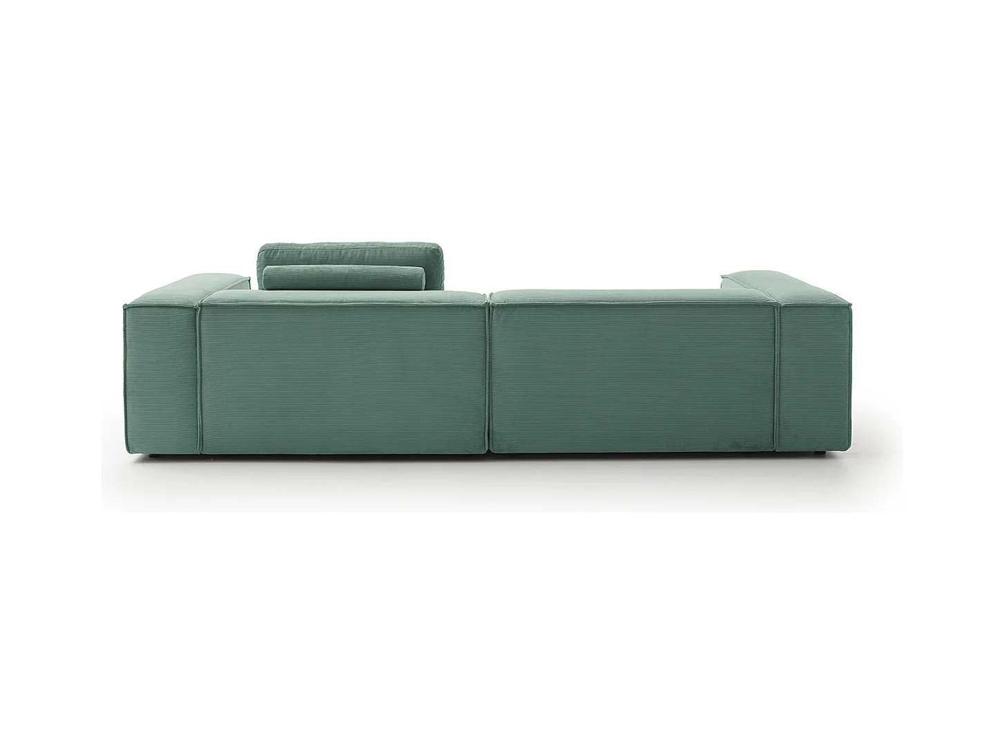 Canapé - vert émeraude Velours côtelé - CARMO