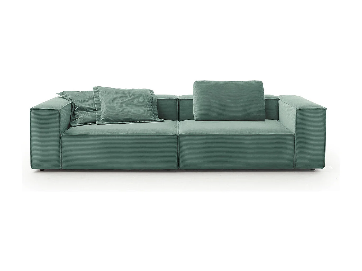 Sofa - Smaragdgrün Cord - CARMO