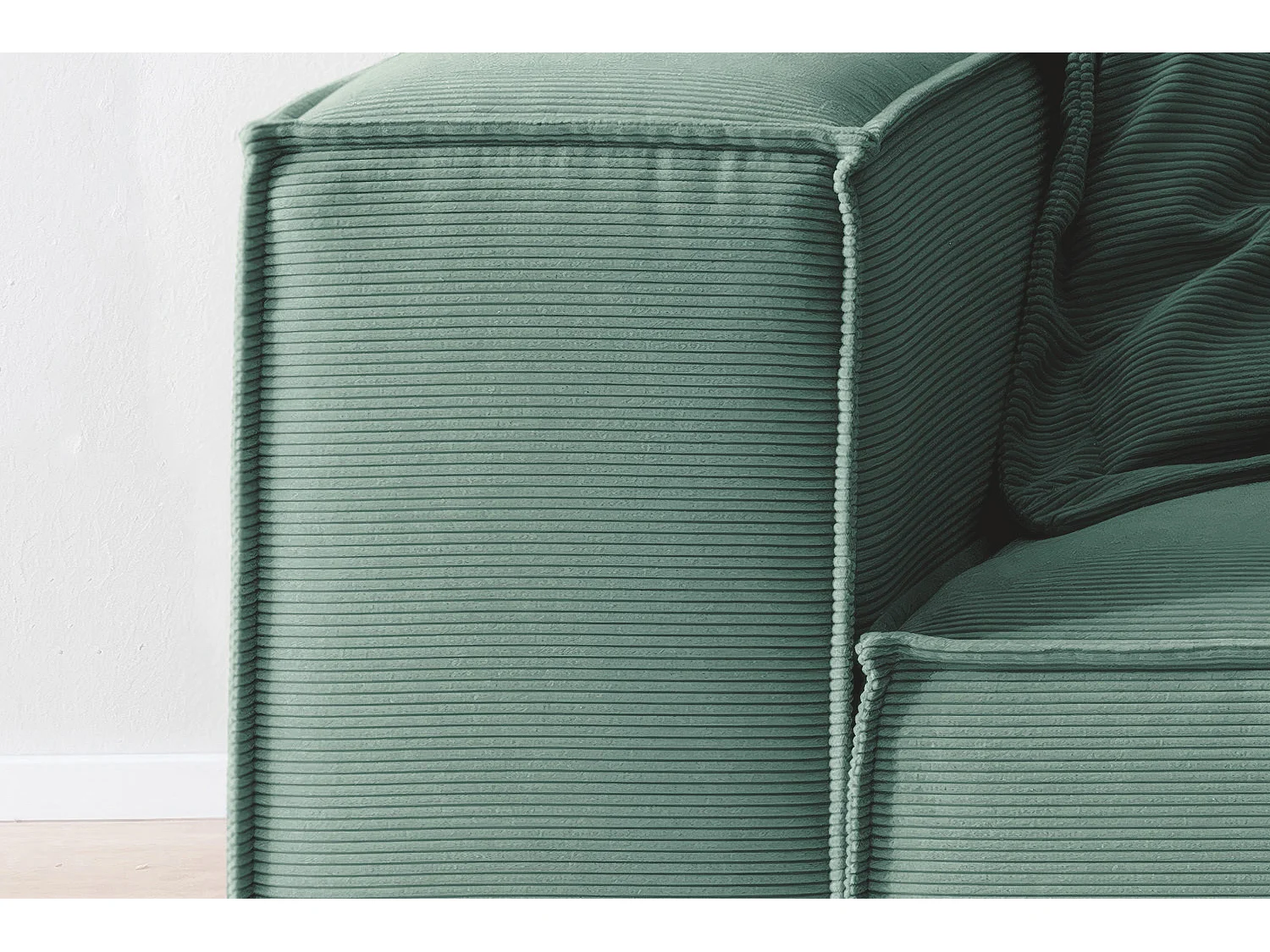 Sofa - Smaragdgrün Cord - CARMO