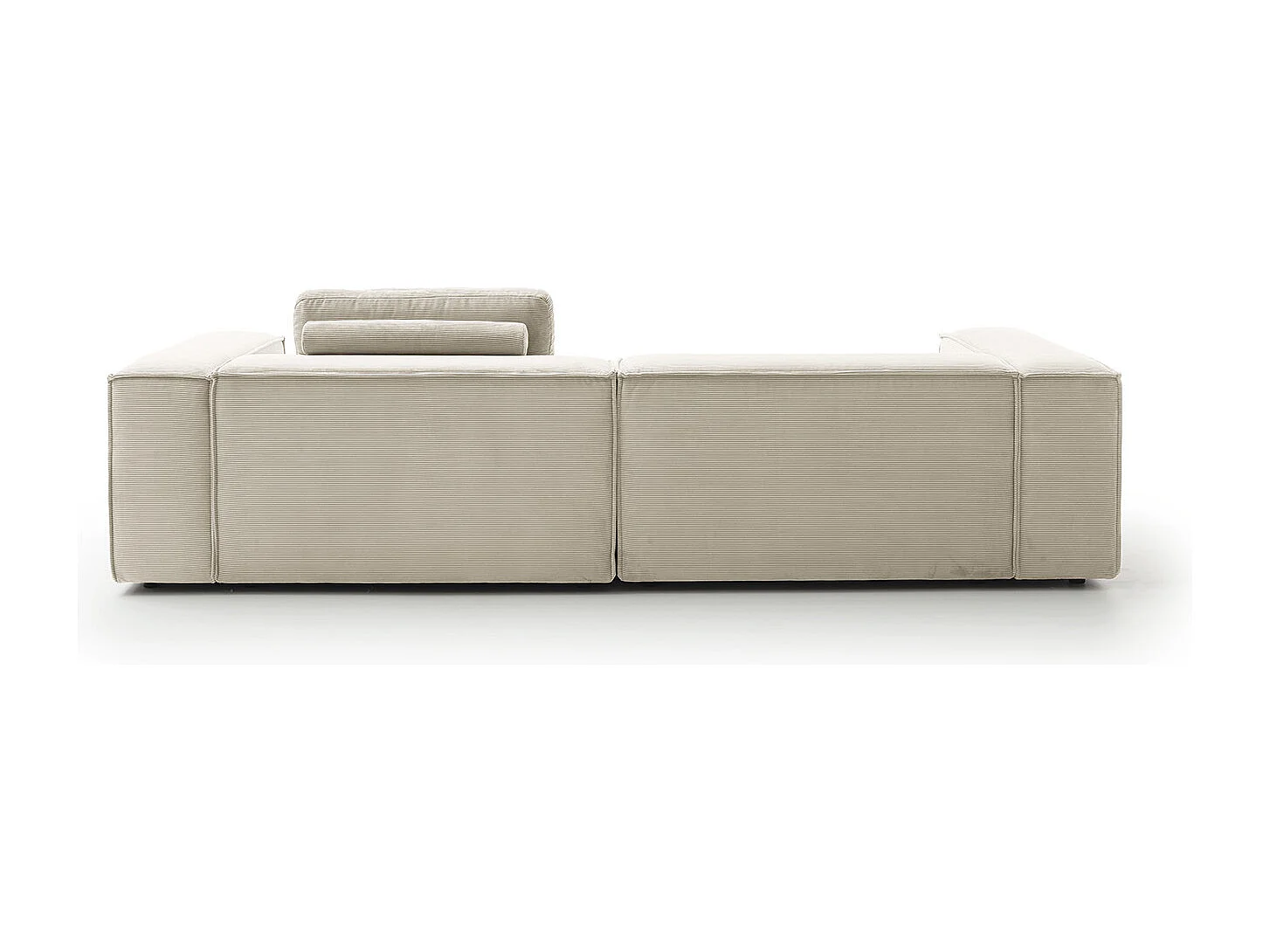 Canapé - blanc Velours côtelé - CARMO