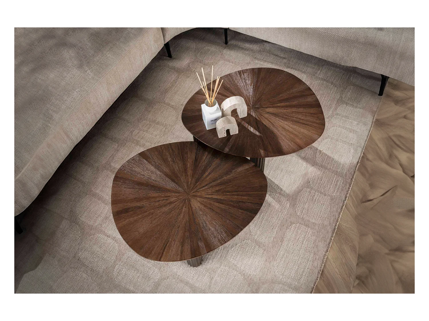 Set - marron Bois - 60 x 50 cm - INKA