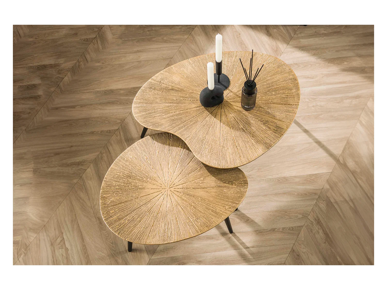 Set - bronze métal - 71 x 56 cm - TIBALI