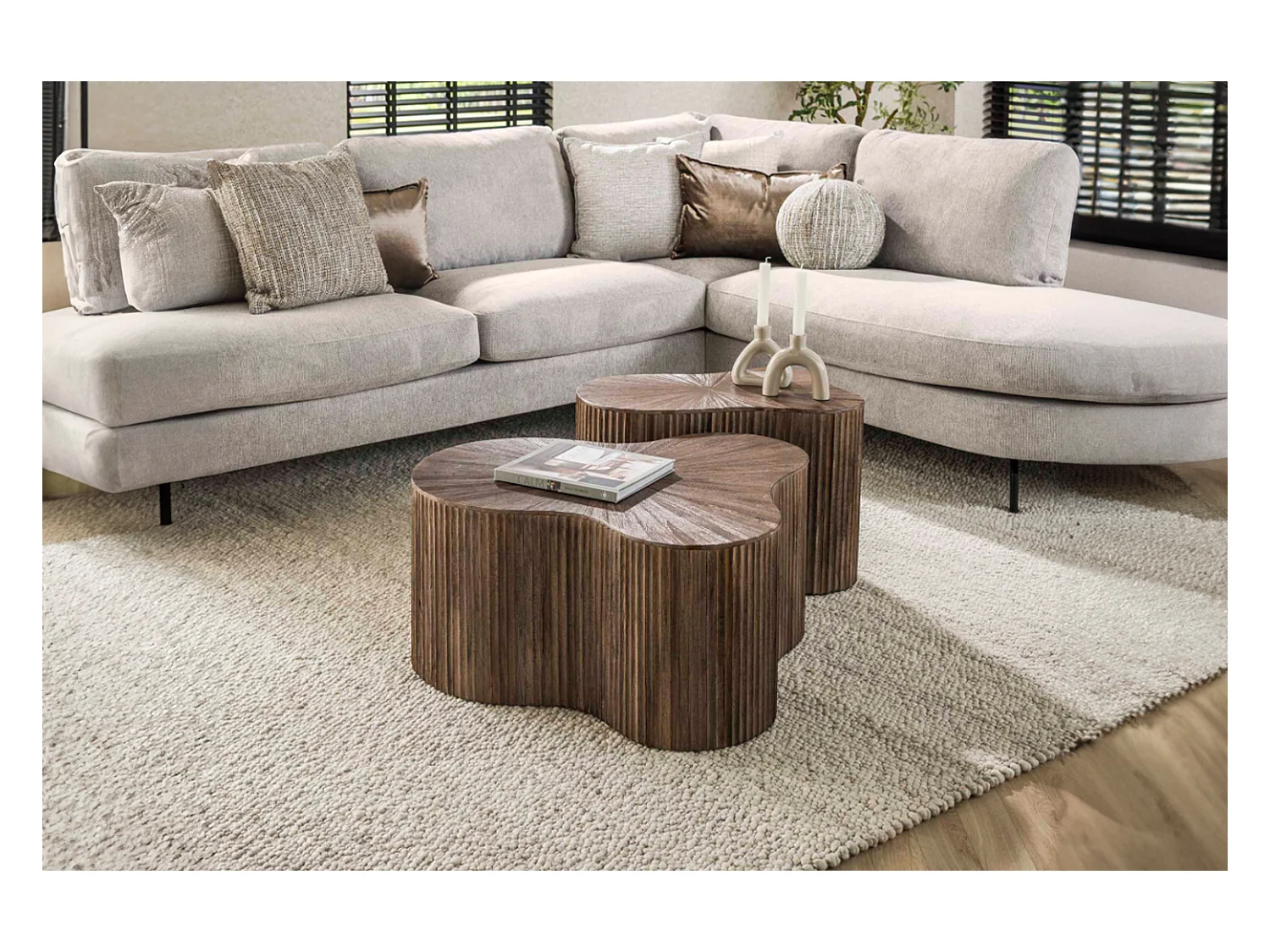 Set - marron Bois - 77 x 60 cm - INKA