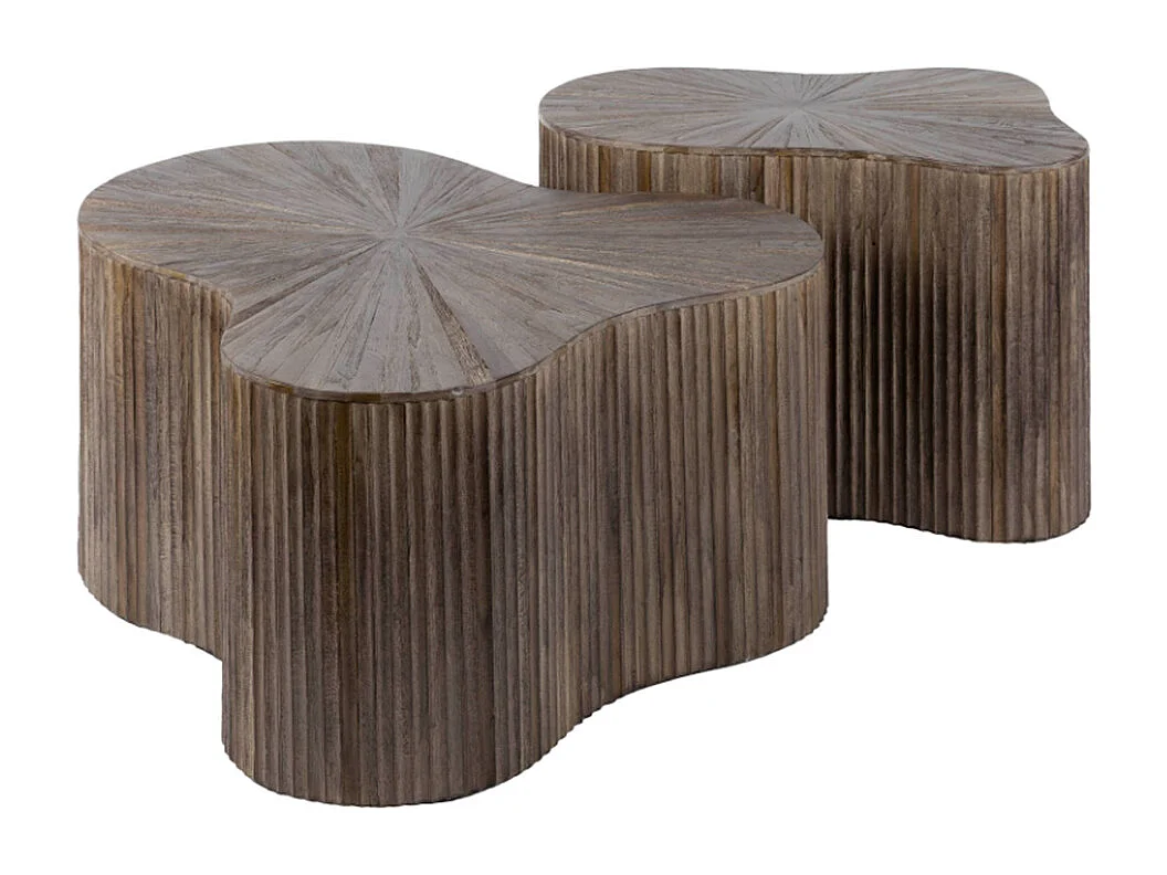 Stel in - Bruin Hout - 77 x 60 cm - INKA