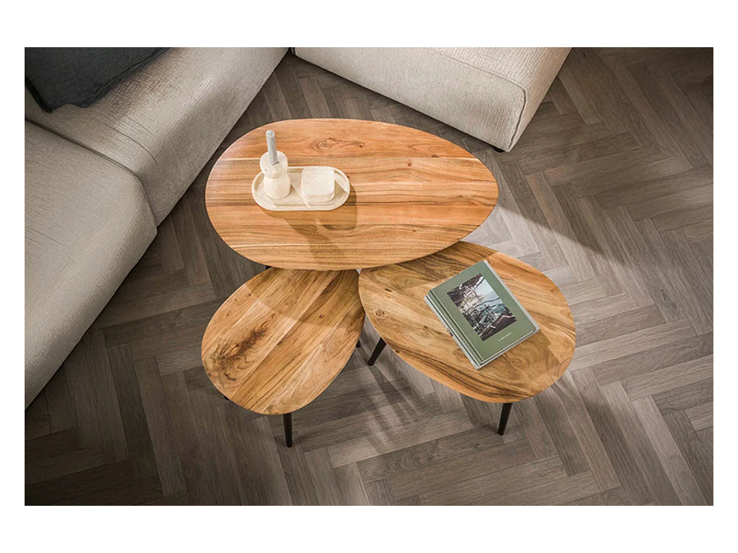 Set - marron Bois - 90 x 55 cm - PALINA